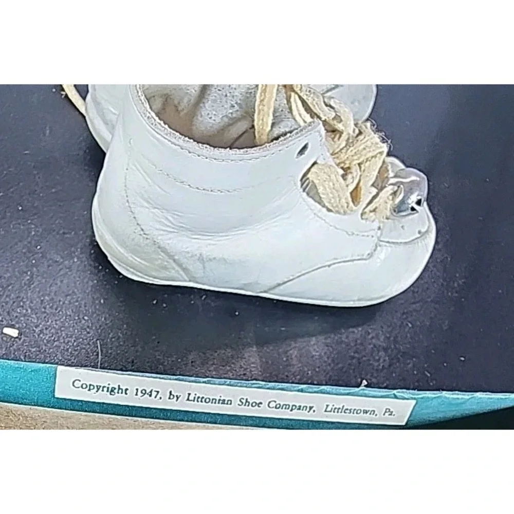Vintage Little Imp‎ Baby Shoes With Original Box 1947(Printed On Box)